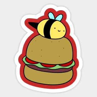 Hamburger Bumblebee Sticker